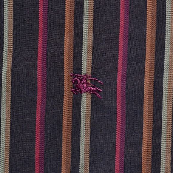 Vintage Burberry Button Down Shirt Striped - Picture 3 of 6